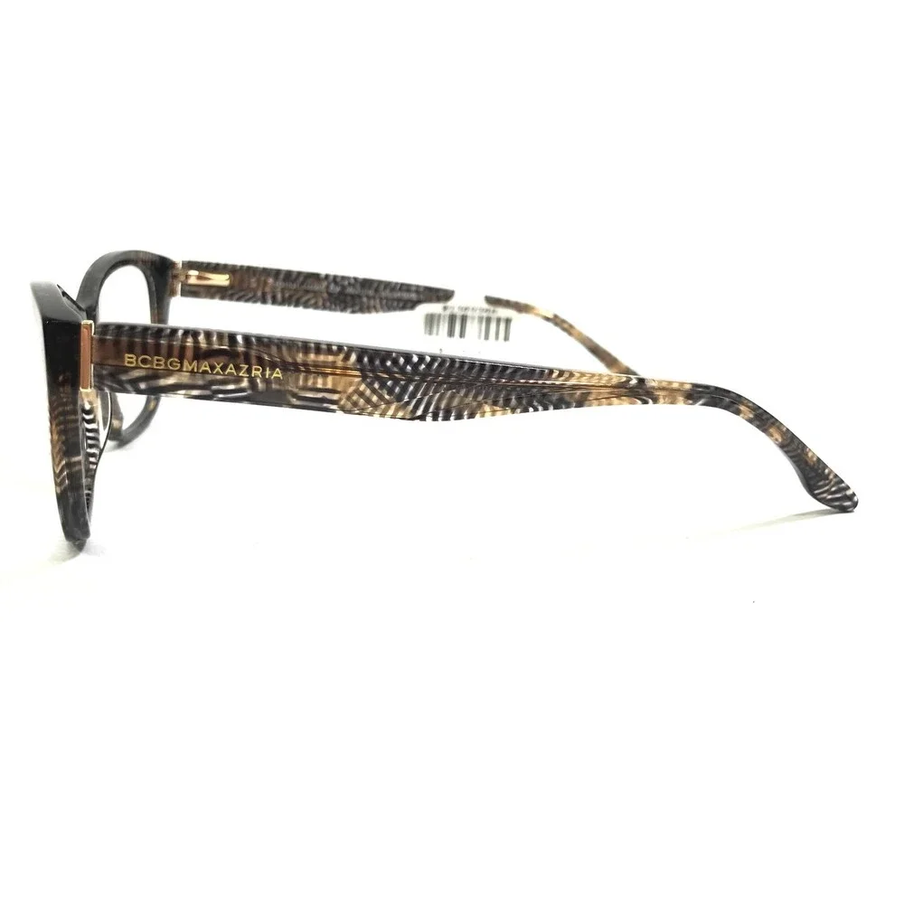 BCBGMAXAZRIA Eyeglasses Frames MARTINA BROWN MULTI Cat eye Full Rim 54-15-140